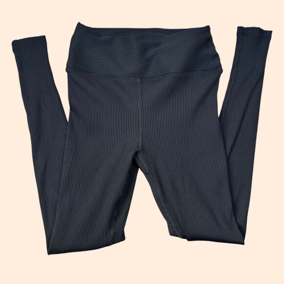 Year Of Ours Black Ribbed Leggings - Picture 1 of 3